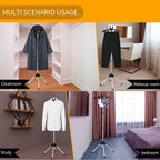 Garment Steamer Hanger Stand & Ironing Glove for Clothes, Adjustable Steamer Stand for Clothes Hanger & Mini Grey Ironing Board Portable Handheld Steamer Ironing Accessories for Clothes