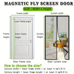 Magnetic Mesh Door Net Curtain