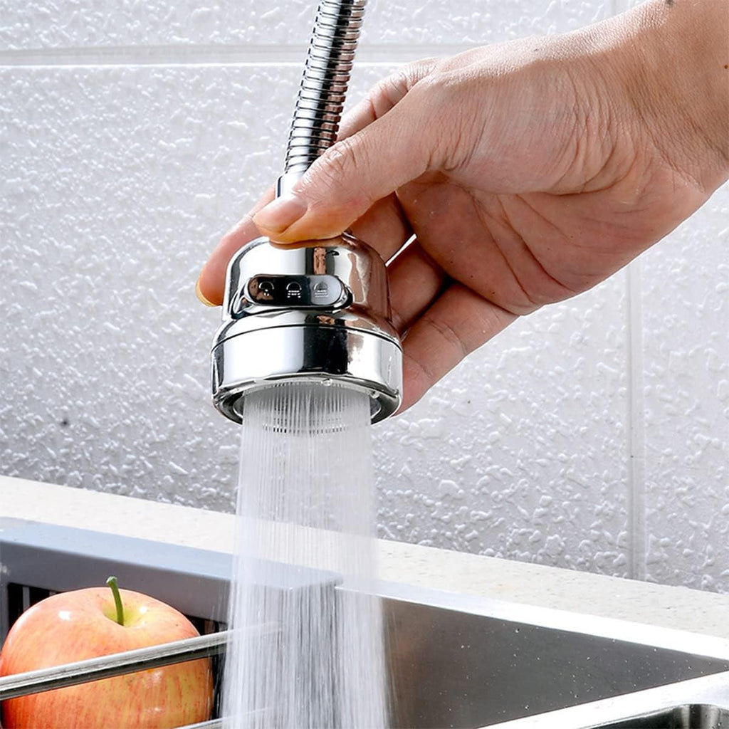 Kitchen Faucet Sprayer Attachment, Movable Faucet Extender for Kitchen Sink, 360° Rotatable Sink Faucet Head Anti-Splash Tap Booster Shower and Water Saving Faucet for Kitchen