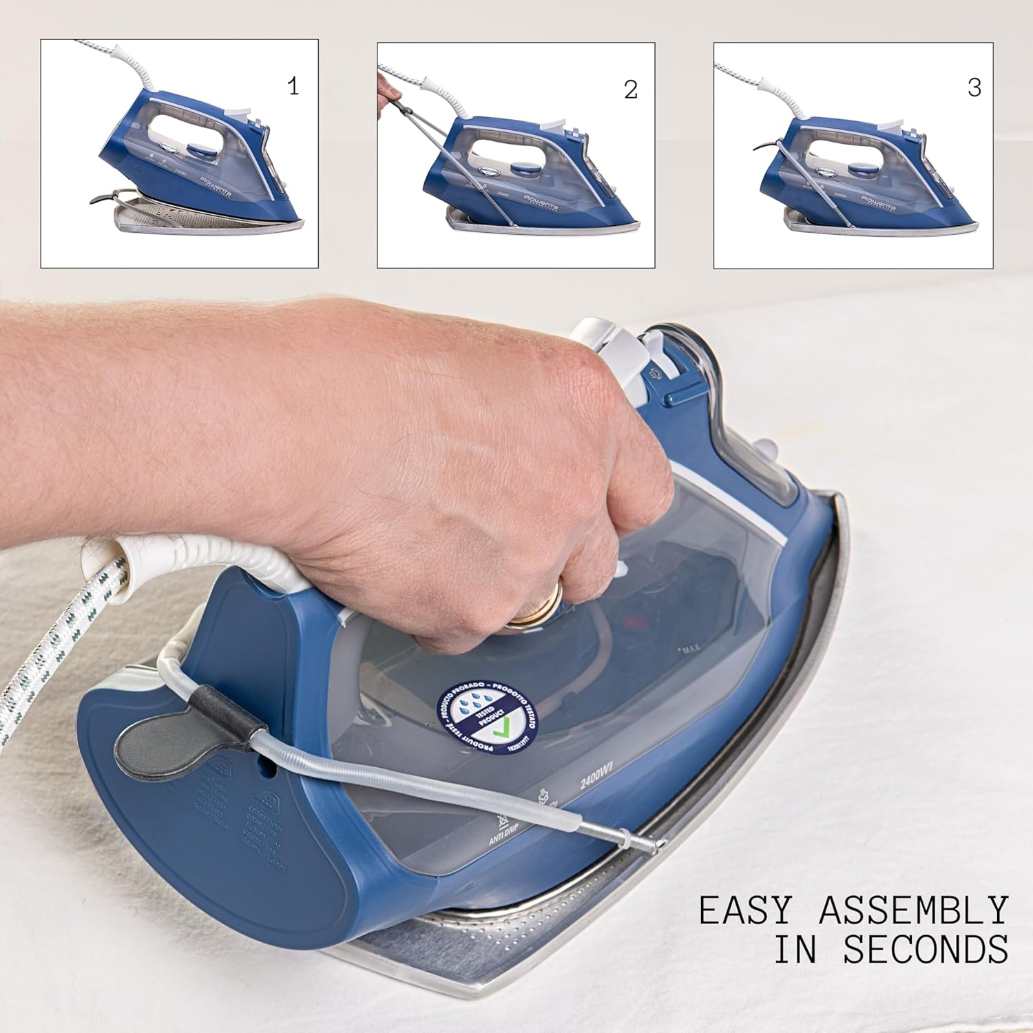 Erreke Iron Protective Cover, Non Stick Iron Sole to Improve Ironing Results, Fits Most Irons, Easy Installation Iron Shoe Cover Accessory.