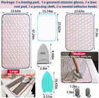Portable Ironing Mat for Table Top Iron Pad for Countertop Thick Ironing Blanket Over The Door Steamer Pad Washer Dryer Heat Resistant Mat Travel Ironing Board (Large 47.2"x23.6")