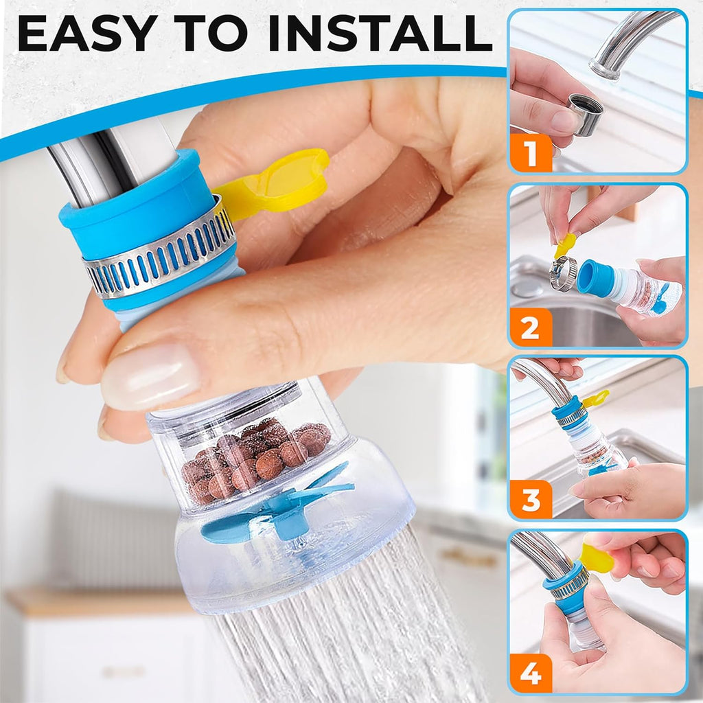 3 Pcs Faucet 360 Rotating, Adjustable